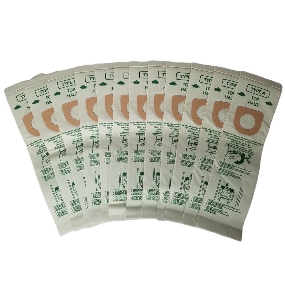 Type A Vacuum Cleaner Bags 12 Pack Universal Upright Antimicrobial New